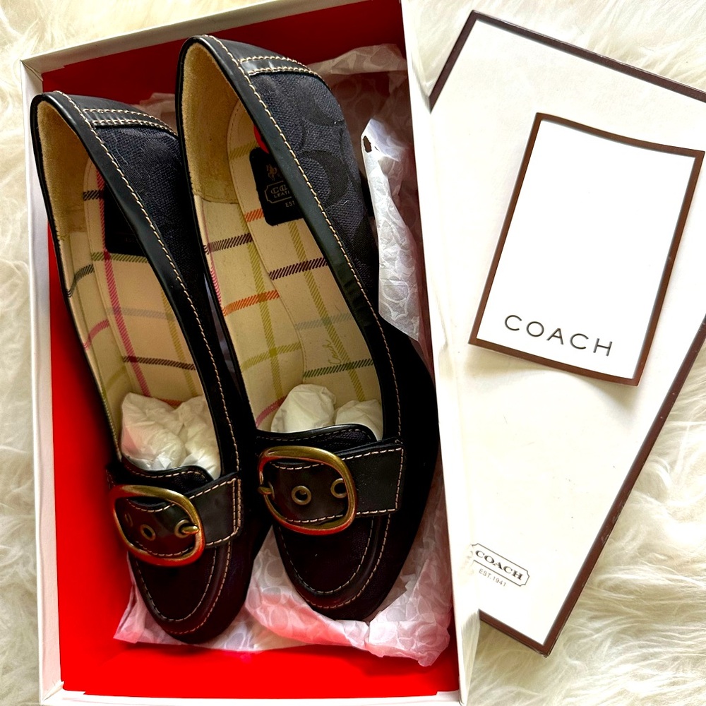 Coach heels never worn!